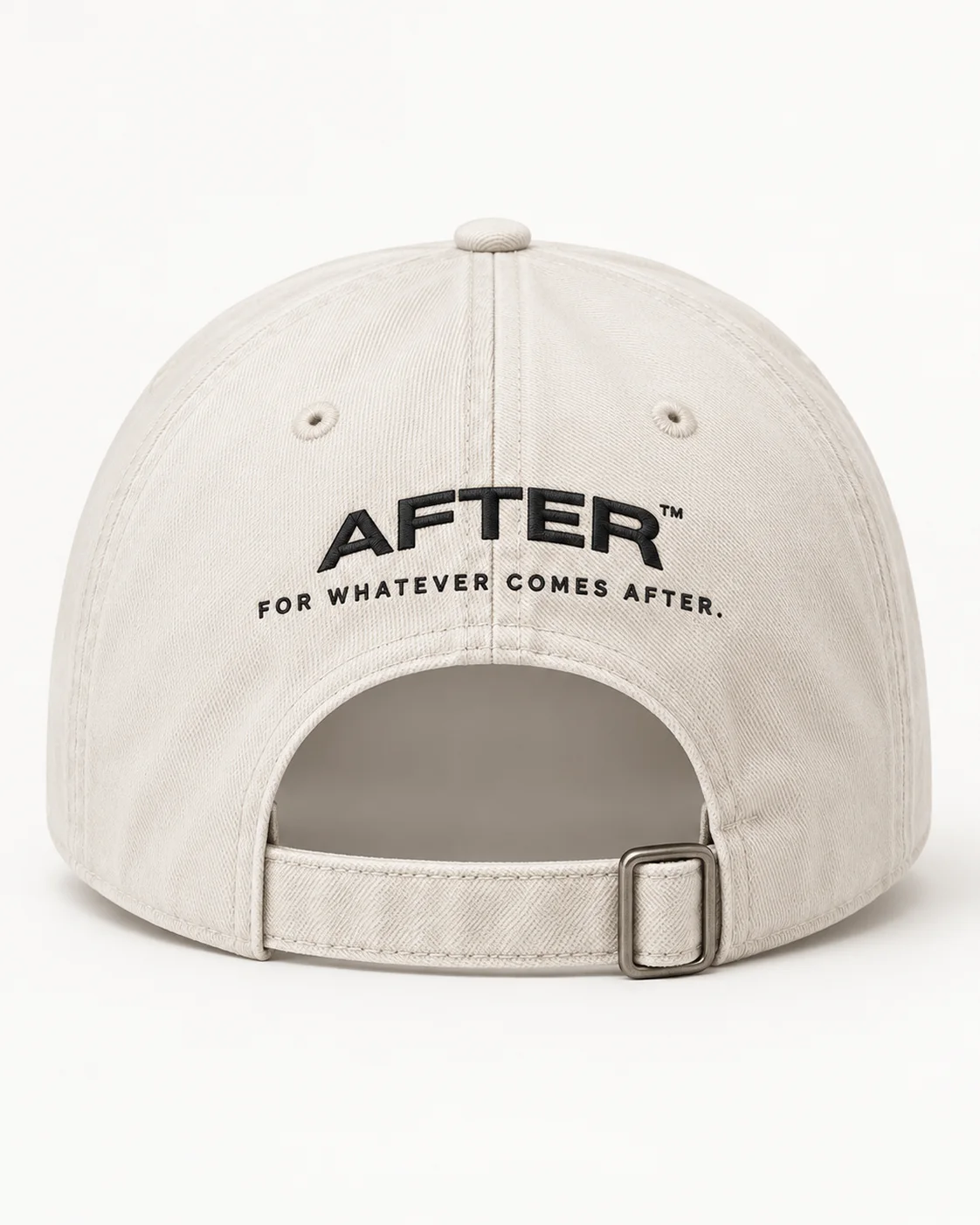 The Everyday Cap in Chalk, back view — AFTER, Bengaluru